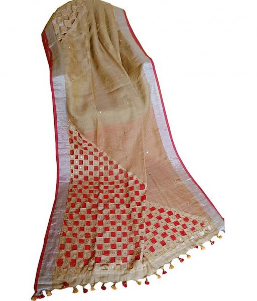 Cut Work Embroidery Saree